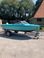 Polyester speedboot met motor, Watersport en Boten, Ophalen, Gebruikt, Minder dan 70 pk, 3 tot 6 meter