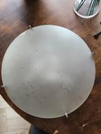 Te koop Plafonniere diameter 48 cm, Huis en Inrichting, Lampen | Plafondlampen, Ophalen, Gebruikt, Glas, Modern