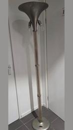 Art deco uplighter vloerlamp chroom glas tulpglas, Huis en Inrichting, Lampen | Vloerlampen, Ophalen, 2j.brabant@gmail.com, Glas