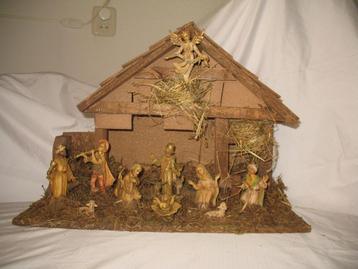 Kerst Stal 12-Delig Brocante Curiosa Vintage  beschikbaar voor biedingen