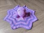 Handgehaakt Happy Hippo knuffeldoekje, Ophalen of Verzenden, Nieuw, Kraamcadeau