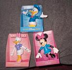 Donald Duck, Katrien Duck en Minnie Mouse, buigbare figuren, Verzamelen, Disney, Ophalen, Donald Duck, Zo goed als nieuw, Beeldje of Figuurtje