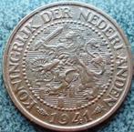 Prachtige halve stuiver: - 2 1/2 cent 1941., Postzegels en Munten, Munten | Nederland, Verzenden, Koningin Wilhelmina, Overige waardes