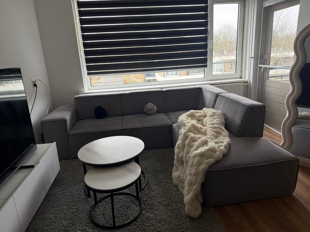 Mooie hoekbank te koop, Ophalen, 250 tot 300 cm, Hoekbank, 75 tot 100 cm