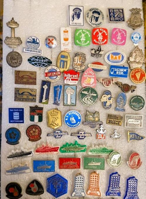 !! 67 verschillende speldjes Rotterdam en omgeving, Verzamelen, Speldjes, Pins en Buttons, Gebruikt, Speldje of Pin, Overige onderwerpen