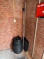 Complete Halterset - Olympische Stang & 165kg Bumper Plates, Sport en Fitness, Ophalen of Verzenden, Gebruikt, Armen, Halterset