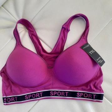 Nieuwe Sport BH’s in paars roze diverse maten beschikbaar voor biedingen