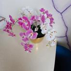 Kunst Orchidee in Gouden Pot, Ophalen, Nieuw, Binnen