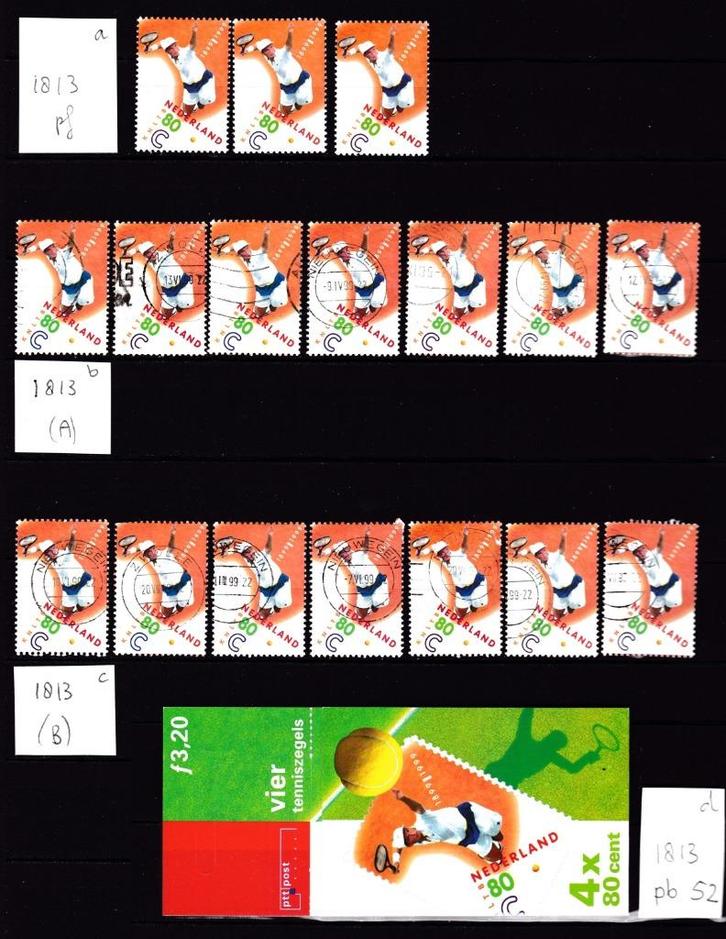 9391) Nederland 1813 KNLTB (tennis, Krajicek) 1999, Postzegels en Munten, Postzegels | Nederland, Ophalen of Verzenden