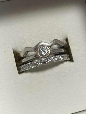 Zinzi aanschuif ringen mt 16, Sieraden, Tassen en Uiterlijk, Ringen, Zo goed als nieuw, Dame, Kleiner dan 17, Zilver, Zilver, Ophalen of Verzenden