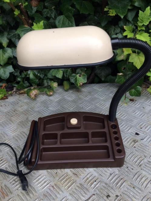 VINTAGE burolamp met organizer zgn gooseneck Frankrijk, Verzamelen, Retro, Huis en Inrichting, Ophalen of Verzenden