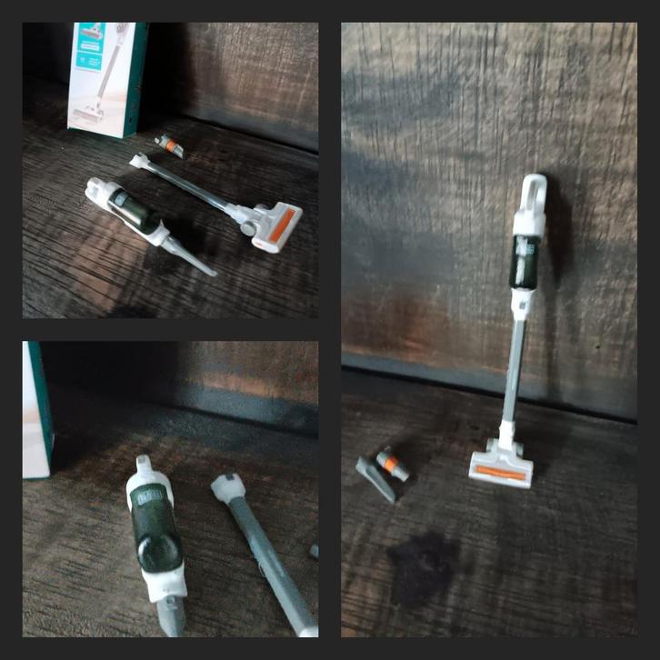 Stofzuiger met kruimeldief miniatuur poppenhuis, Verzamelen, Poppenhuizen en Toebehoren, Nieuw, Poppenhuis, Ophalen of Verzenden