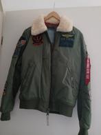 Groene pilotenjas van het merk ALPHA INDUSTRIES, Kleding | Dames, Jassen | Winter, Ophalen, Zo goed als nieuw, Maat 38/40 (M)