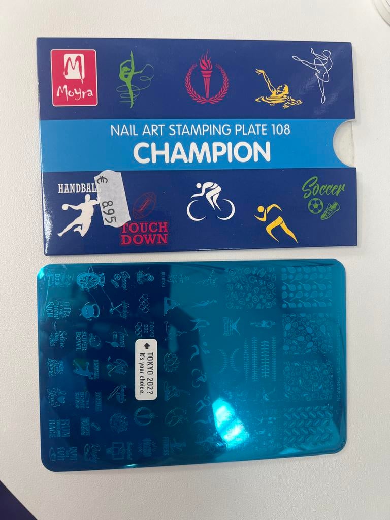 Moyra Nail Art Stempelplaat - Nieuwstaat, Overige kleuren, Nieuw, Ophalen of Verzenden, Handen en Nagels