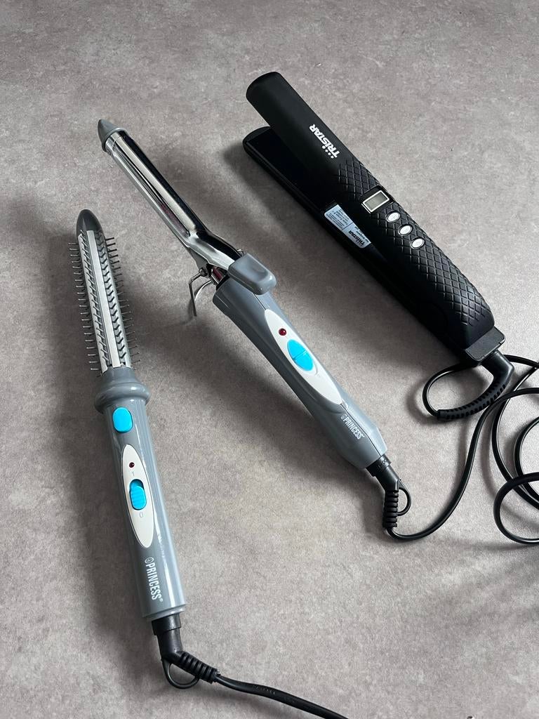 Complete Stylingtools Set - Stijltang, Krultang, Volumeborst, Witgoed en Apparatuur, Persoonlijke-verzorgingsapparatuur, Gebruikt