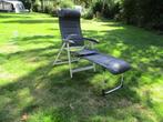 Crespo campingstoel  AL-237 met voetenbankje en hoofdkussen, Caravans en Kamperen, Ophalen, Zo goed als nieuw, Campingstoel