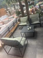 Showroommodel | Coral loungeset Leaf, Ophalen, Aluminium, Bijzettafel, 3 zitplaatsen