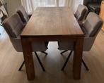 Massief teakhouten eettafel, Huis en Inrichting, Tafels | Eettafels, Ophalen, Gebruikt, 100 tot 150 cm, 50 tot 100 cm