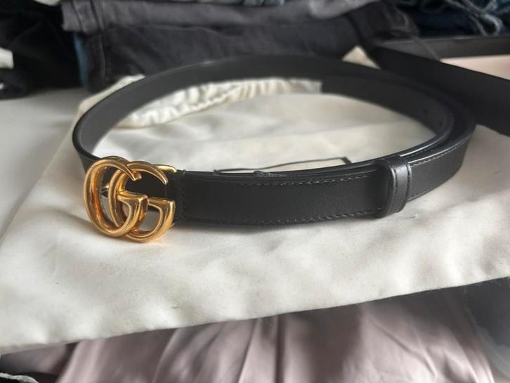 Gucci riem maat 80, Kleding | Dames, Riemen en Ceinturen, Zo goed als nieuw, 80 tot 90 cm, Zwart, Ophalen