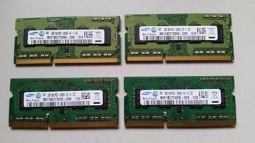  4 stuks 2GB DDR3 PC3 laptop geheugen ram Samsung beschikbaar voor biedingen