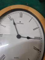 wandklok junghans quartz hout ovaal, Huis en Inrichting, Woonaccessoires | Klokken, Ophalen of Verzenden, 'T Olde Gre-j, Info@toldegrej.nl