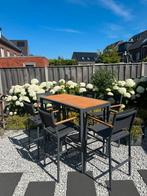 Hoge Bartafel / Tuinset 6 personen, Tuin en Terras, Ophalen, Zo goed als nieuw