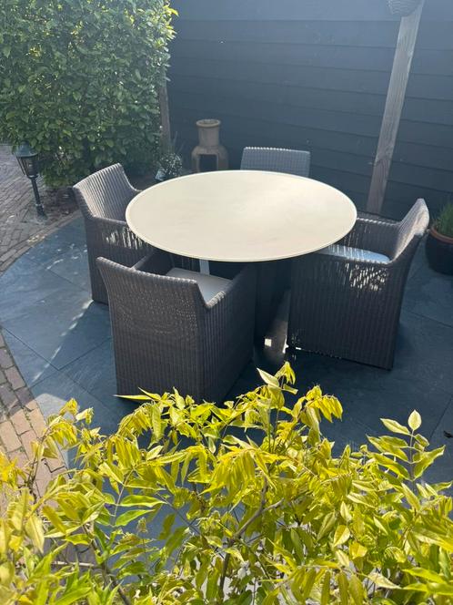 Manutti Fuse Tuinset, Tuin en Terras, Tuinsets en Loungesets, Gebruikt, Wicker, Ophalen of Verzenden