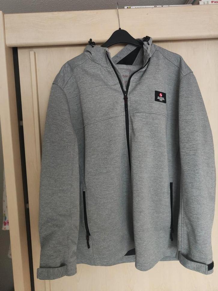 Canda C&A Zomerjas Heren 4XL - Lichtgrijs, Kleding | Heren, Grote Maten, Gedragen, Jas of Mantel, Grijs, Ophalen of Verzenden