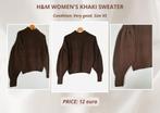 Women's Khaki Sweater from H&M (size XS), Ophalen of Verzenden, Zo goed als nieuw, Maat 34 (XS) of kleiner, Groen