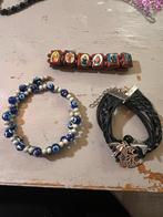 Lotje armbanden Keltische Turkse boze oog bedelarmband boho, Sieraden, Tassen en Uiterlijk, Armbanden, Ophalen of Verzenden, Zo goed als nieuw