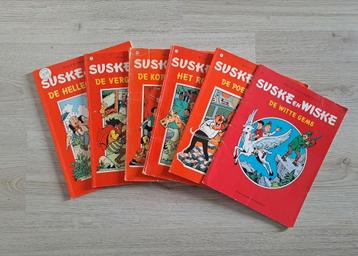 6x Suske en Wiske stripalbum nr. 4, 67, 151, 182, 191, 208 beschikbaar voor biedingen