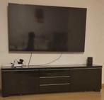 Zwarte TV kast te koop, Metaal, 150 tot 200 cm, Ophalen of Verzenden, Zo goed als nieuw