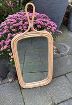 Rotan Spiegel, Huis en Inrichting, Woonaccessoires | Spiegels, Ophalen, Minder dan 50 cm, Zo goed als nieuw, Minder dan 100 cm