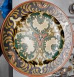 Antiek Gouds Plateel Wandbord 'Rohdiana', Antiek en Kunst, Ophalen of Verzenden