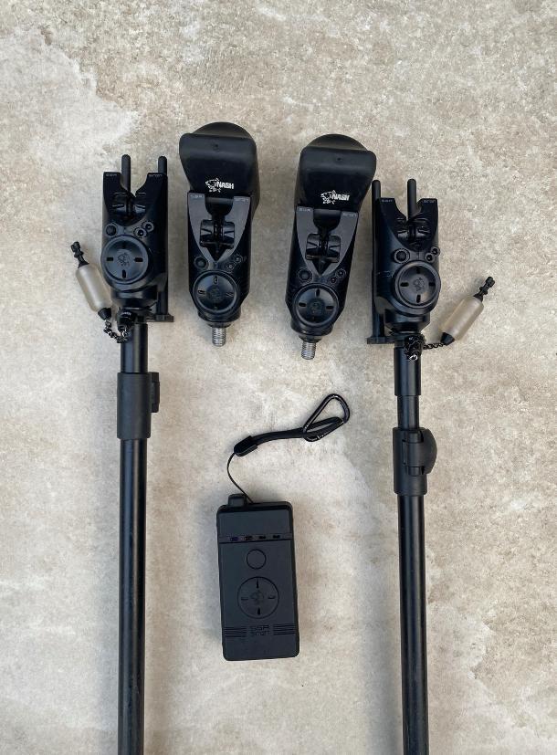 Prachtige nash s5r beetmelders 4+1 set, Watersport en Boten, Hengelsport | Karpervissen, Gebruikt, Overige typen, Ophalen of Verzenden