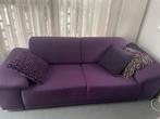 Paarse Rechte Bank - Comfortabel en Stijlvol, Huis en Inrichting, Banken | Bankstellen, Ophalen, Driepersoons, 75 tot 100 cm, Zo goed als nieuw
