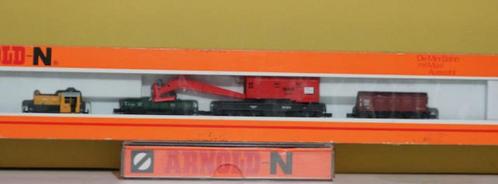 Spur N Arnold 0135 Werksgüterbahn-Set mit Köf Werk 3 in OVP., Hobby en Vrije tijd, Modeltreinen | H0, Zo goed als nieuw, Treinset