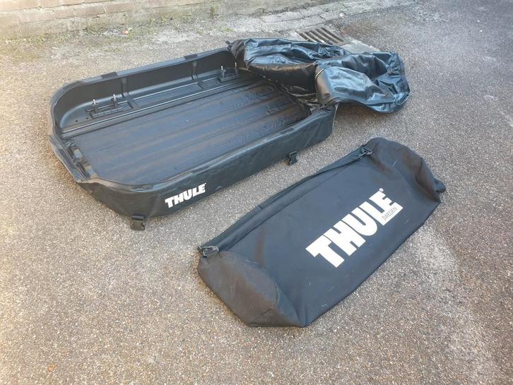 IN NIEUWSTAAT handige THULE Ranger 90 opvouwbare daktas, Auto diversen, Dakkoffers, Zo goed als nieuw, Ophalen of Verzenden