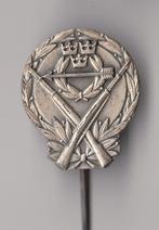 Schietclub Schutterij Zweden speldje, Verzamelen, Gebruikt, Niet vindbaar, Niet vindbaar, Speldje of Pin