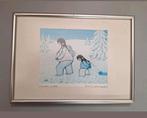 Ingelijste druk van Cecil Youngfox, winterwalk., Antiek en Kunst, Kunst | Litho's en Zeefdrukken, Ophalen of Verzenden