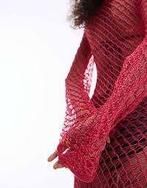 roze gaas blouse en zwarte gaas legging to boven de knie, Kleding | Dames, Blouses en Tunieken, Ophalen of Verzenden, Zo goed als nieuw