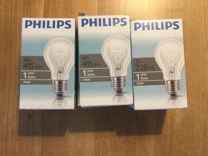 17 verschillende nieuwe gloeilampen - 40 Watt, Huis en Inrichting, Lampen | Losse lampen, Nieuw, Gloeilamp, Ophalen of Verzenden