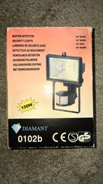 *** HALOGEEN BUITENLAMP MET SENSOR NIEUW IN DOOS ***, Tuin en Terras, Buitenverlichting, Minder dan 50 watt, Wandlamp, Ophalen of Verzenden