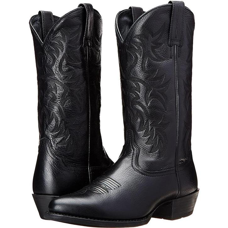 Heren zwarte hoge western laarzen / cowboy boots leren, Kleding | Heren, Schoenen, Nieuw, Boots, Zwart, Verzenden