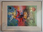 Schilderij van de vier ruiters van de apocalyps 1997, Ophalen of Verzenden