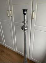 Zware vloer lamp 135cm zilverkleurig, Gebruikt, Ophalen of Verzenden, Metaal, Klassiek