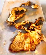 Epoxy bijzettafel met boomstronk - Uniek stuk!, Huis en Inrichting, Ophalen of Verzenden, Nieuw, Rechthoekig