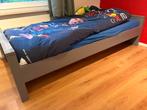 Woood bed morris grenen leem, Ophalen, Zo goed als nieuw, 180 cm of meer, 85 tot 100 cm