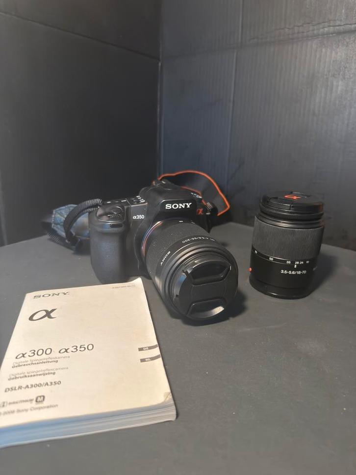 Sony a350 incl lens, Audio, Tv en Foto, Fotocamera's Digitaal, Gebruikt, Spiegelreflex, Sony, 8 keer of meer, Ophalen of Verzenden