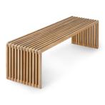 HKLiving Slatted bench teak L, Ophalen, Minder dan 50 cm, Lattenbank, Teakhout